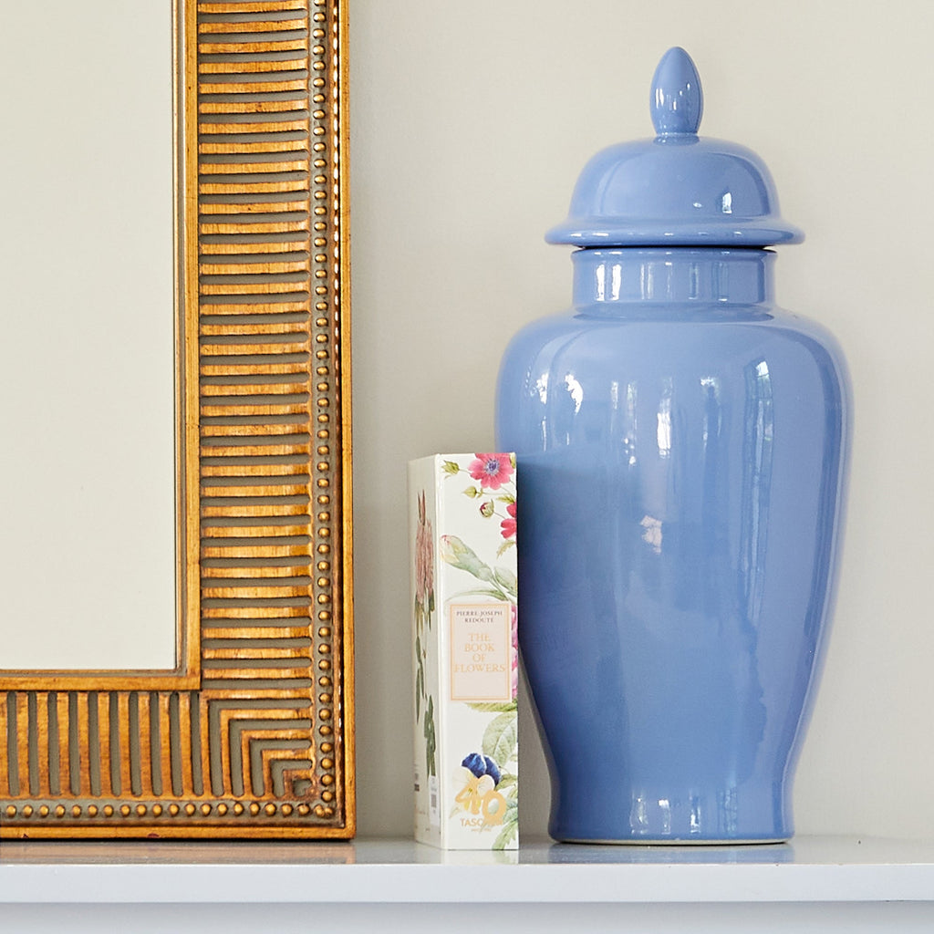 French Blue Empire Jar